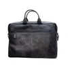 Leathere Women's Classic Leather Laptop Bag - Grey - Hollywood