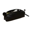 Leathere Women's Elegant Leather Makeup Bag - Black - Aurora In Black