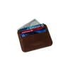 Leathere Women's Fine Leather Card Holder - Dark Brown - Bellevue