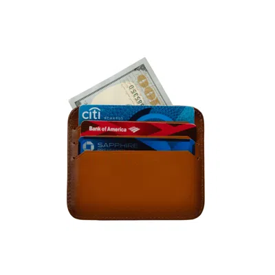 Leathere Women's Fine Leather Card Holder - Rustic Brown - Bellevue