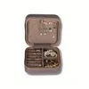 Leathere Women's Grey Luxury Travel Jewelry Box – Gray - Palermo In Gray