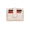 Leathere Women's Leather Card Holder Wallet With Id Window - Light Grey - Miami