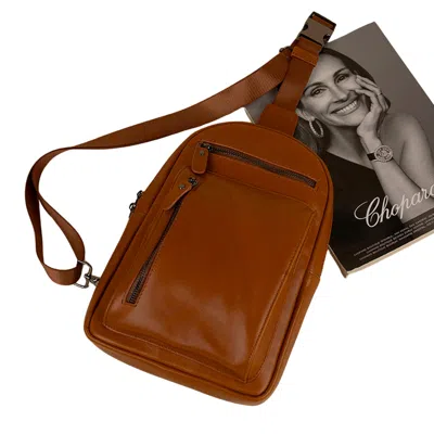Leathere Women's Leather Sling Bag - Brown - Marion