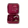 Leathere Women's Luxury Travel Jewelry Box – Red - Palermo In Red