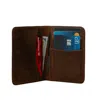 Leathere Women's Premium Leather Wallet - Dark Brown - Fresno In Brown