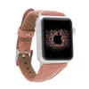 Leathere Women's Rose Gold Classic Dusty Rose Leather Apple Watch Band - Dallas In Rose Gold