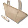 Leathere Women's The  New York Tote - Beige In Sand