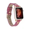 Leathere Women's Yellow / Orange Apple Watch Magenta Leather Strap - Detroit In Yellow/orange