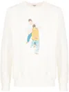 Leathersmith Of London Graphic-print Detail Sweatshirt In White