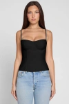 Leau Bali Bustier Corset Top In Black