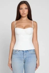 Leau Bali Bustier Corset Top In White