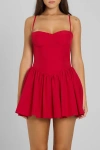 Leau Bellini Bustier Mini Dress In Red
