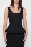 Leau Calesia Contour Bustier Top In Black