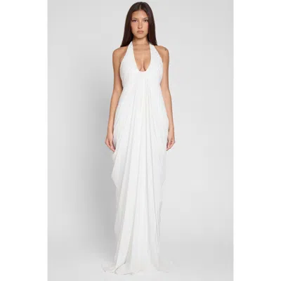 LEAU LEAU CASCADE DRAPE GOWN