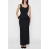 Leau Classic Column Maxi Skirt In Black