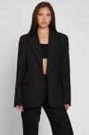 Leau Classic Column Oversized Blazer In Black