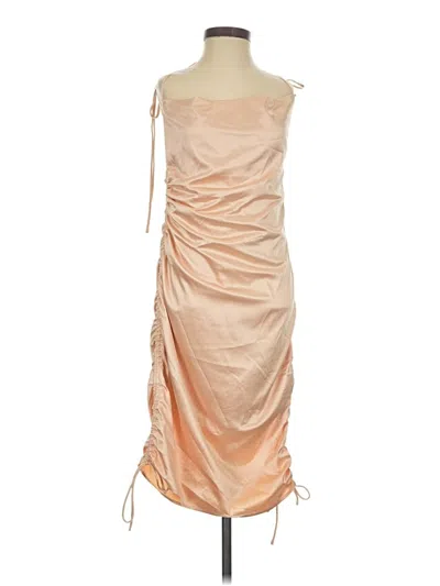 Pre-owned Leau Cocktail Dress In Tan