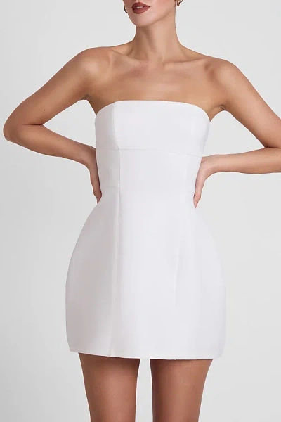 Leau Eres Strapless Bustier Mini Dress In White, Women's At Urban Outfitters
