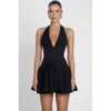 Leau Harper Corset Mini Dress In Black