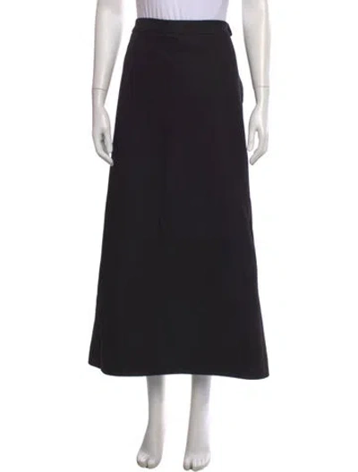 Pre-owned Leau Long Skirt In Black