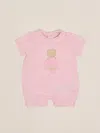 Lebebé Romper Jump Suit In Pink