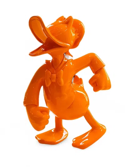 Leblon Delienne Donald Glossy Sculpture Figurine In Orange