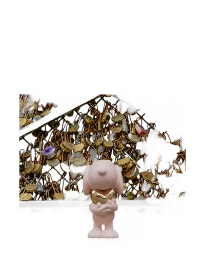 Leblon Delienne Small Snoopy Heart Figurine In Pink