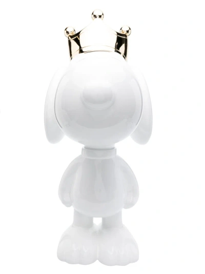 Leblon Delienne White Snoopy Crown 65cm Figurine In Weiss