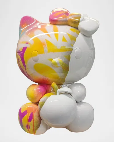 Leblon Delienne X Nasty Hello Kitty Graffiti Sculpture 11 In Multi