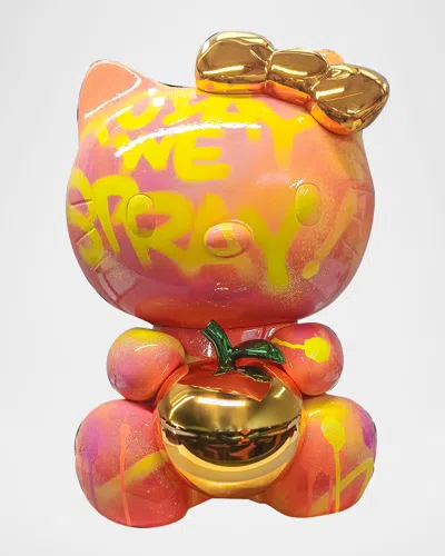 Leblon Delienne X Nasty Hello Kitty Graffiti Sculpture 12 In Multi