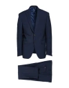 Lebole Man Suit Midnight Blue Size 44 Polyester, Viscose, Elastane In Blue