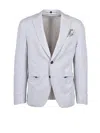 Lebole White Men Polyamide Elastane Stretch Jacket In White