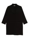 Lebor Gabala Button-fastening Coat In Black