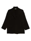 Lebor Gabala Double-breasted Coat In Black