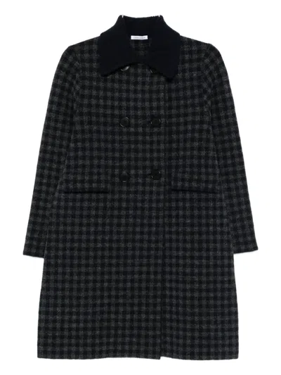 Lebor Gabala Plaid Coat In Blue