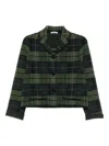 Lebor Gabala Plaid Cropped Jacket In Multi