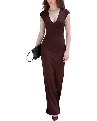 Lebrin Atelier Maxi Dress In Brown