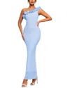 Lebrin Atelier Maxi Dress In Blue