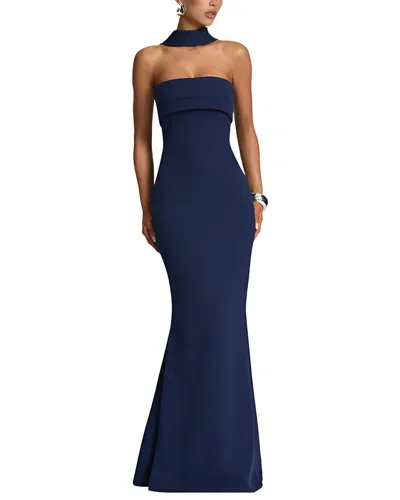Lebrin Atelier Midi Dress In Blue