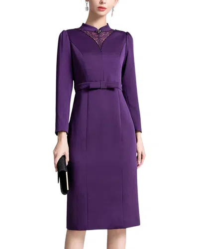 Lebrin Atelier Midi Dress In Purple