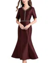 Lebrin Atelier Midi Dress In Brown