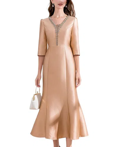 Lebrin Atelier Midi Dress In Neutral