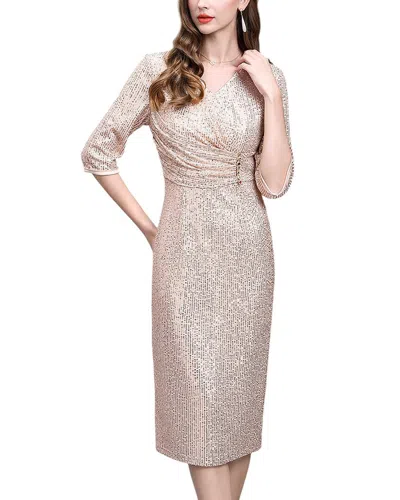 Lebrin Atelier Midi Dress In Neutral