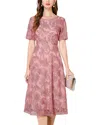 Lebrin Atelier Midi Dress In Pink
