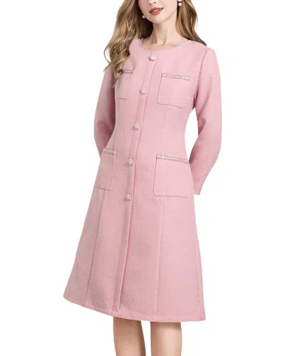 Lebrin Atelier Midi Dress In Pink