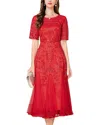 Lebrin Atelier Midi Dress In Red