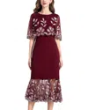 Lebrin Atelier Midi Dress In Red