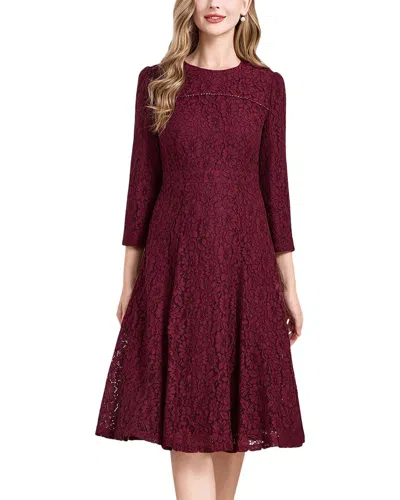 Lebrin Atelier Midi Dress In Red