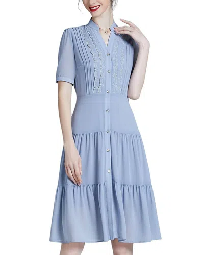 Lebrin Atelier Mini Dress In Blue