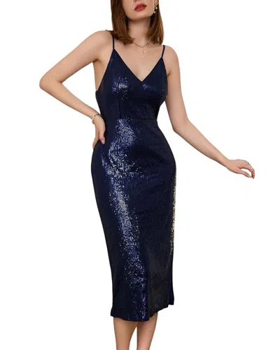 Lebrin Atelier Sleeveless Dress In Blue
